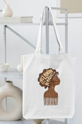Melanin Magic Black Girl Illustration Tote Bag