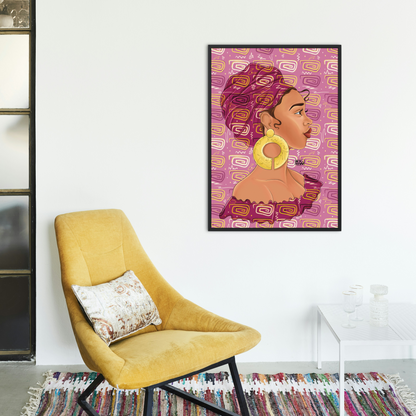 African American Woman Illustration Art Print | “Royalty”